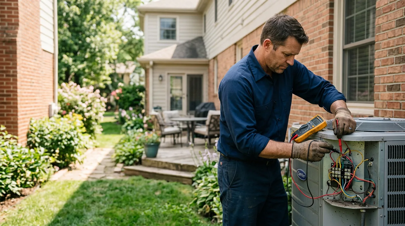 HVAC technician working near Penn, ND